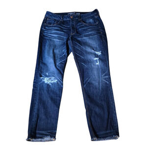 American Eagle Women's Tomgirl Super Stretch Button Fly Jeans, Size 12